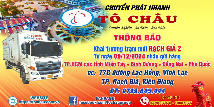 to chau thong bao khai truong tuyen rach gia moi