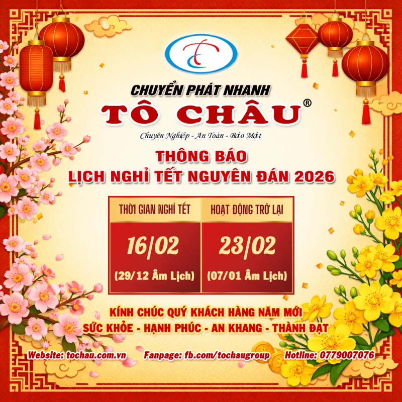 thong bao lich nghi tet nguyen dan 2026 to chau group