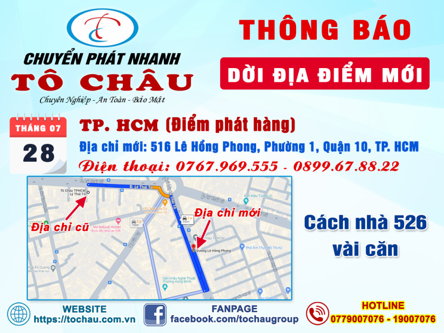 thong bao doi dia diem phat hang tphcm